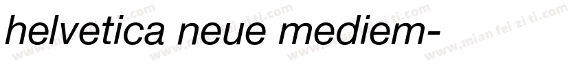 helvetica neue mediem字体转换